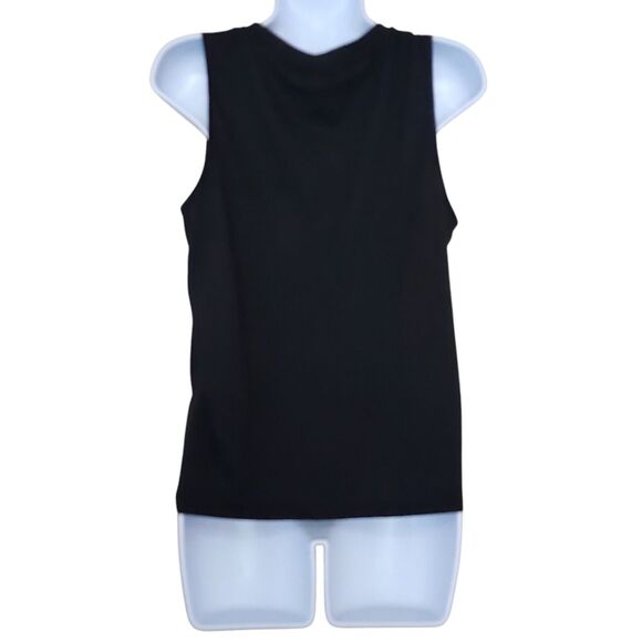 Emery Rose Womens Tank Top Size M Black Guitar Wings Print Slim Fit Stretch - Picture 7 of 9